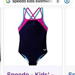 Girls Speedo swimsuit.